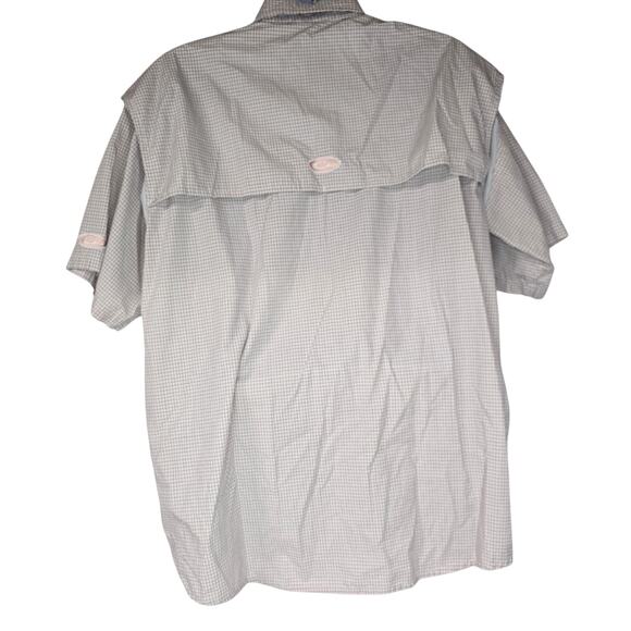 Drake Waterfowl Systems Fishing Shirt Button Down Short Sleeve Pink Plaid XL - Picture 2 of 7